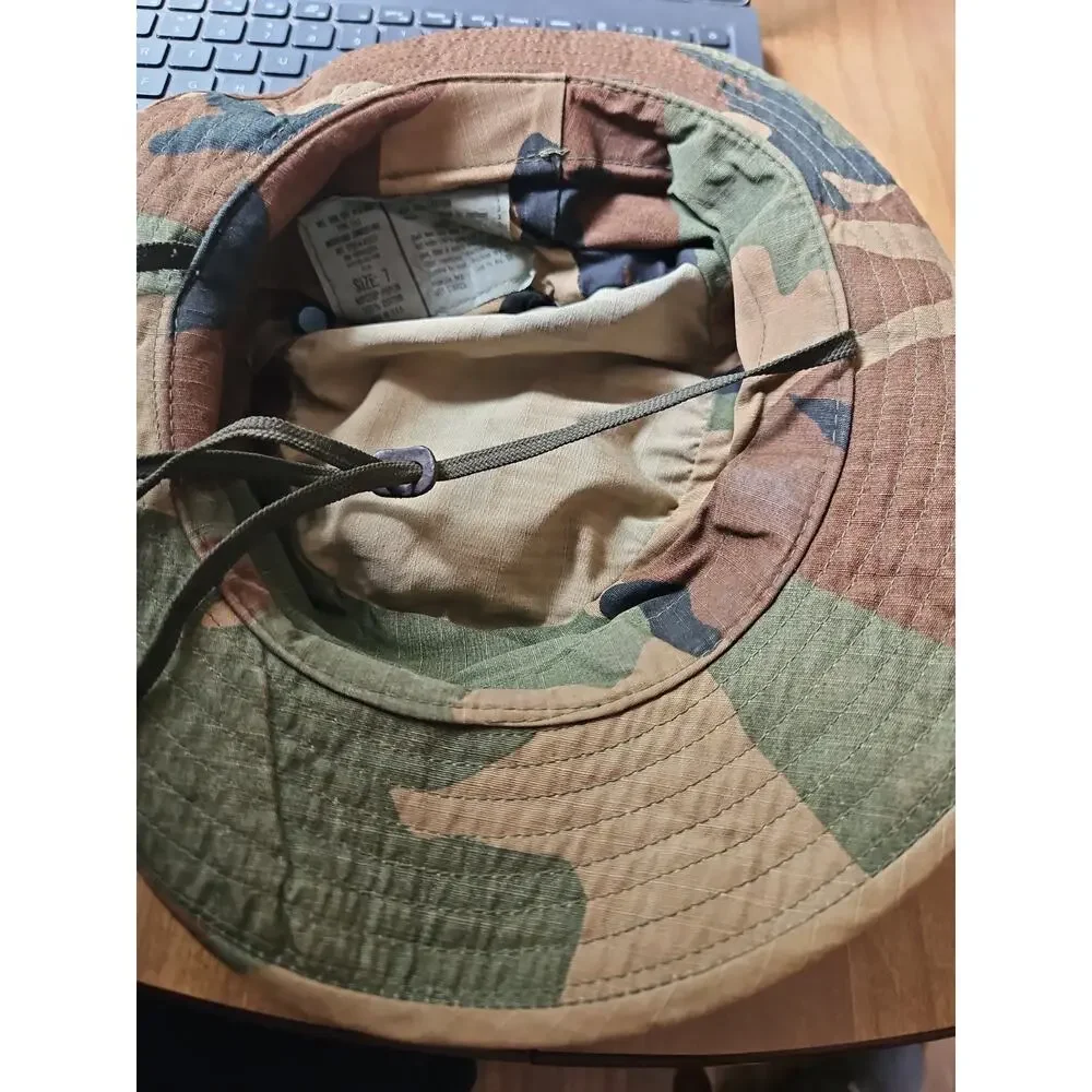 US Military Hat Sun Woodland Camouflage Pattern Type III Boonie Ripstop Camo 7